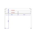 Escrivaninha Branca Tubos Cromados Carraro