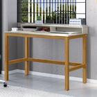 Escrivaninha Califórnia Branco / Amêndoa - Tebarrot