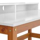 Escrivaninha Califórnia Branco/amêndoa - Tebarrot Móveis