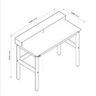 Escrivaninha California Branco/nature - Tebarrot