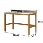 Escrivaninha Califórnia Off White/amêndoa – Tebarrot Móveis