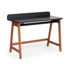 Escrivaninha Carregador Por Indução Usb Volt  Preto/garapa