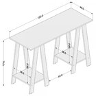 Escrivaninha Cavalete 1 Prateleira Delta