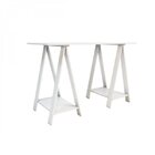 Escrivaninha Cavalete 2 Prateleiras 120cm Multivisão Branca B