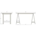 Escrivaninha Cavalete Amarela E Branca