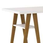 Escrivaninha Cavalete Draw Branca E Marrom