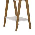 Escrivaninha Cavalete Draw Branca E Marrom