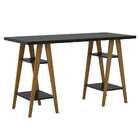 Escrivaninha Cavalete Draw Preta E Marrom