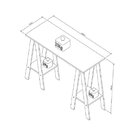 Escrivaninha Cavalete Pop 120cm Appunto Branco Branco