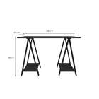 Escrivaninha Cavalete Preta