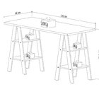 Escrivaninha Cavalete Self Appunto Castanho/branca