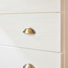 Escrivaninha Clássica Office Madeira 3 Gavetas Gomes Branco