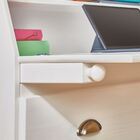 Escrivaninha Clássica Office Madeira 3 Gavetas Gomes Branco