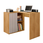 Escrivaninha Clyn 140cm Lamina Mel/cacao - Sallar Home