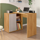 Escrivaninha Clyn 140cm Lamina Mel/cacao - Sallar Home