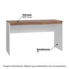 Escrivaninha Com 135 Cm - Branco/castanho