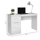 Escrivaninha Com 1 Porta 1 Gaveta Vitória Branco