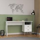 Escrivaninha Com 2 Gavetas - Branco