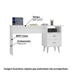 Escrivaninha Com 2 Gavetas - Branco