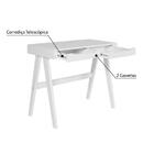 Escrivaninha Com 2 Gavetas Casatema Branco
