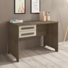 Escrivaninha Com 2 Gavetas Com Chave Alemanha  Freijó/off Whi