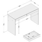 Escrivaninha Com 2 Gavetas Lindóia - Branco
