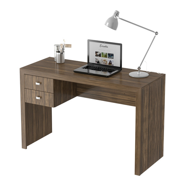 Escrivaninha Com 2 Gavetas Multimóveis Cr25030 Nogal