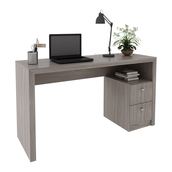 Escrivaninha Com 2 Gavetas Multimóveis Cr25033 Carvalho