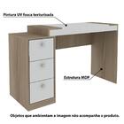 Escrivaninha Com 3 Gavetas Hecol - Avelã/branco