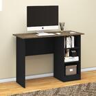 Escrivaninha Com 3 Nichos - Preto/rústico