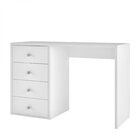 Escrivaninha Com 4 Gavetas 120cm Office Brv Móveis Branca