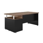 Escrivaninha Com 4 Gavetas Pixel Noce Preto