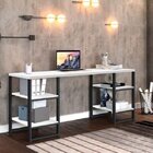 Escrivaninha Com 4 Prateleiras Innovare Yescasa Branca