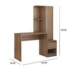 Escrivaninha Com Armário 1 Porta 1 Gaveta Morada Demobile