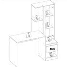 Escrivaninha Com Armário 1 Porta 1 Gaveta Morada Demobile