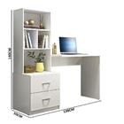 Escrivaninha Com Armário Cristal Branco