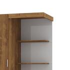 Escrivaninha Com Armário Office Smart - Canela / Off White -