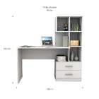 Escrivaninha Com Armário Urban Branca