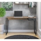 Escrivaninha Com Balcão Iron 2 Gavetas 2 Portas 1 Nicho Casta