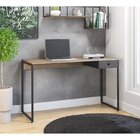 Escrivaninha Com Balcão Iron 2 Gavetas 2 Portas 1 Nicho Casta