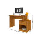 Escrivaninha Com Criado Mudo Supreme - Nature