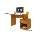 Escrivaninha Com Criado Mudo Supreme - Nature