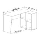 Escrivaninha Com Dupla Montagem Segóvia Carvalho Branco
