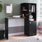 Escrivaninha Com Estação De Trabalho Capri Preto - Art In Móv