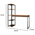 Escrivaninha Com Estante 136cm Brooklyn Artefamol
