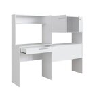 Escrivaninha Com Estante 1 Gaveta 2 Portas Carmel Branco