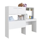 Escrivaninha Com Estante 1 Gaveta 2 Portas Carmel Branco