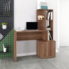 Escrivaninha Com Estante 1 Porta 5 Nichos 113,5cm Brv Móveis