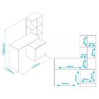 Escrivaninha Com Estante 1 Porta Multimóveis Vcr25086