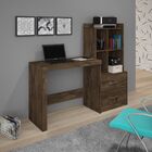 Escrivaninha Com Estante 2 Gavetas Alana Jcm Movelaria Cacau